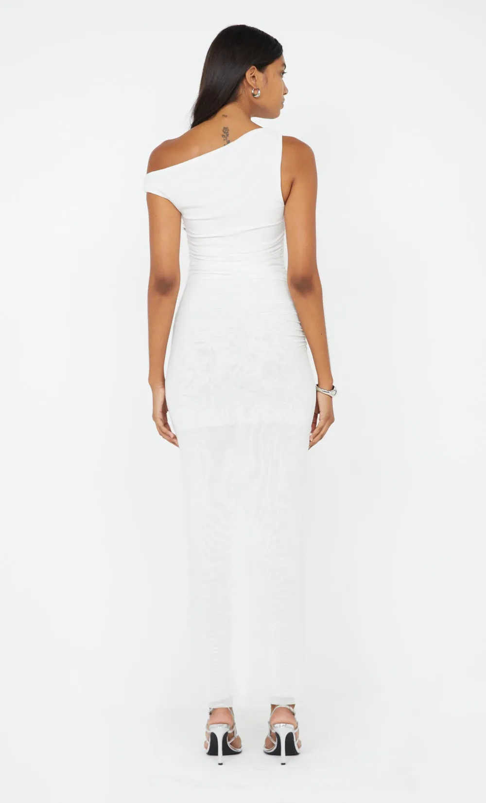 SANIA ASYM DRESS - WHITE sold by bec + bridge product image thumbnail 3