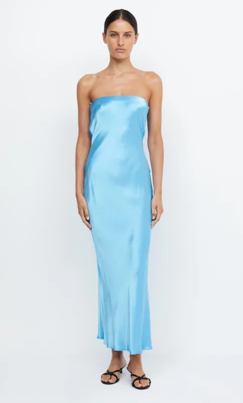 MOON DANCE STRAPLESS DRESS - TOPAZ BLUE sold by bec + bridge