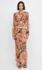 AVERIL GATHERED MAXI SKIRT - GLITCH FLORAL sold by bec + bridge