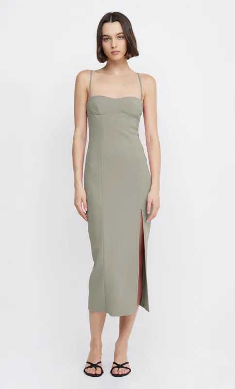 MARISOL MIDI DRESS - SILVER SAGE sold by bec + bridge