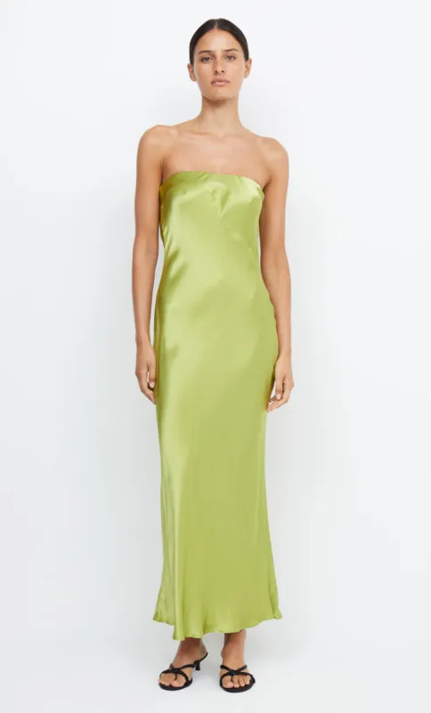 MOON DANCE STRAPLESS DRESS - CHARTREUSE GREEN sold by bec + bridge