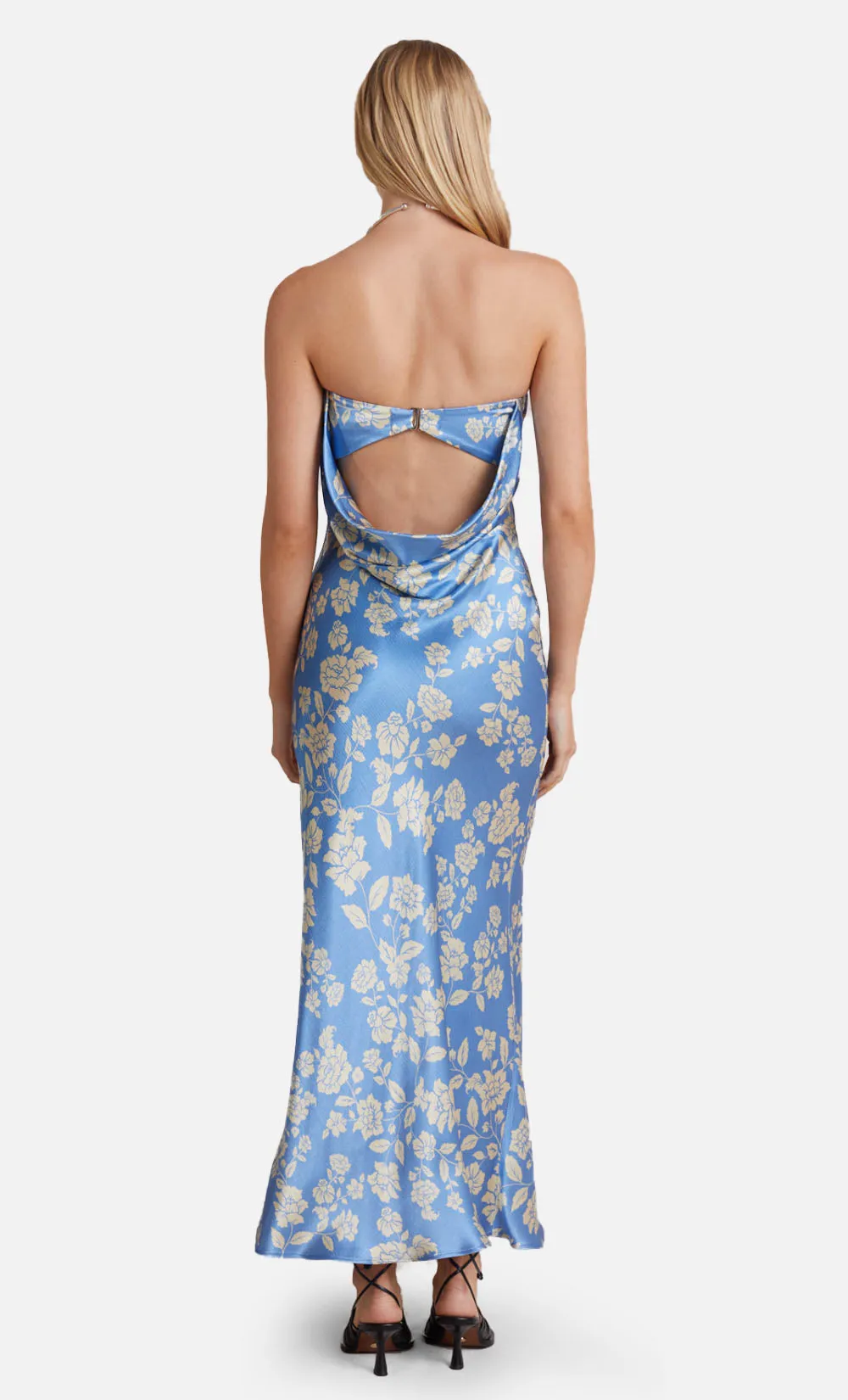 BLOSSOM STRAPLESS MAXI DRESS - BLUE PRINT sold by bec + bridge product image thumbnail 2