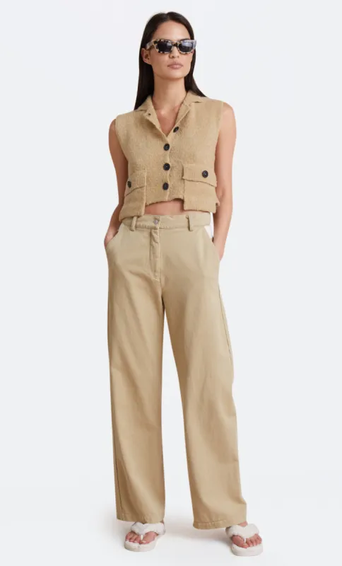 JAEL KNIT TOP - TAUPE sold by bec + bridge