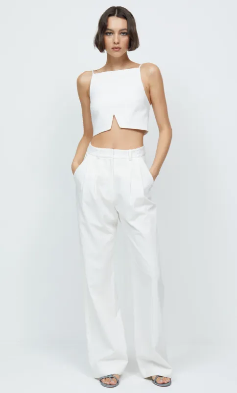 KATE CROPPED TOP - IVORY made by bec + bridge