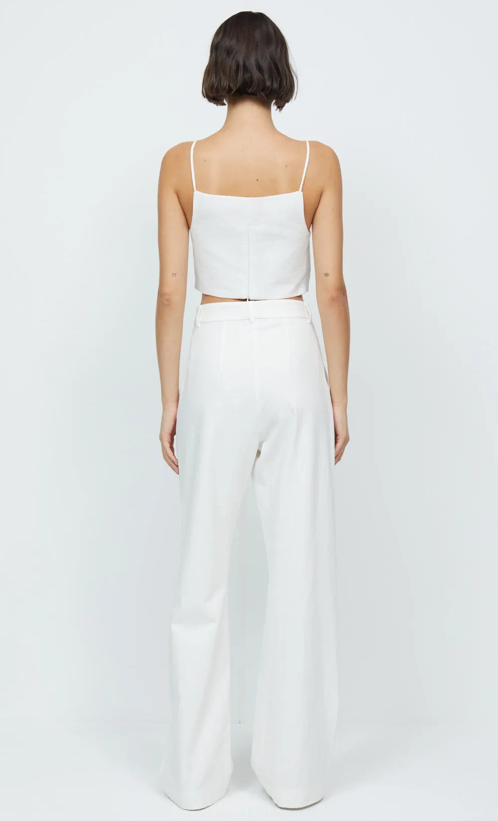 KATE CROPPED TOP - IVORY sold by bec + bridge product image thumbnail 2