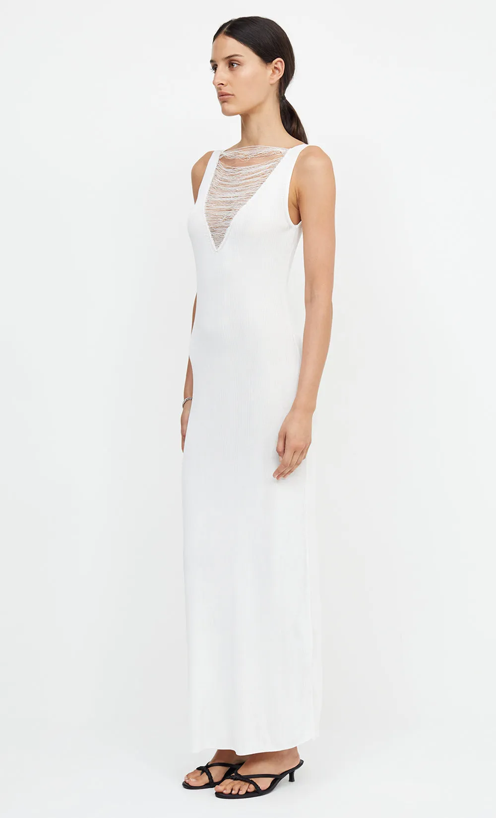 TILDA V NECK KNIT MAXI DRESS - IVORY sold by bec + bridge product image thumbnail 4
