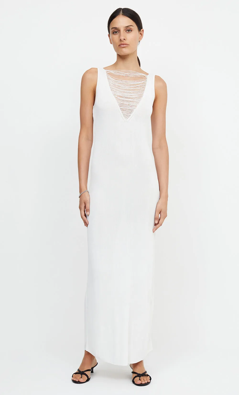 TILDA V NECK KNIT MAXI DRESS - IVORY sold by bec + bridge