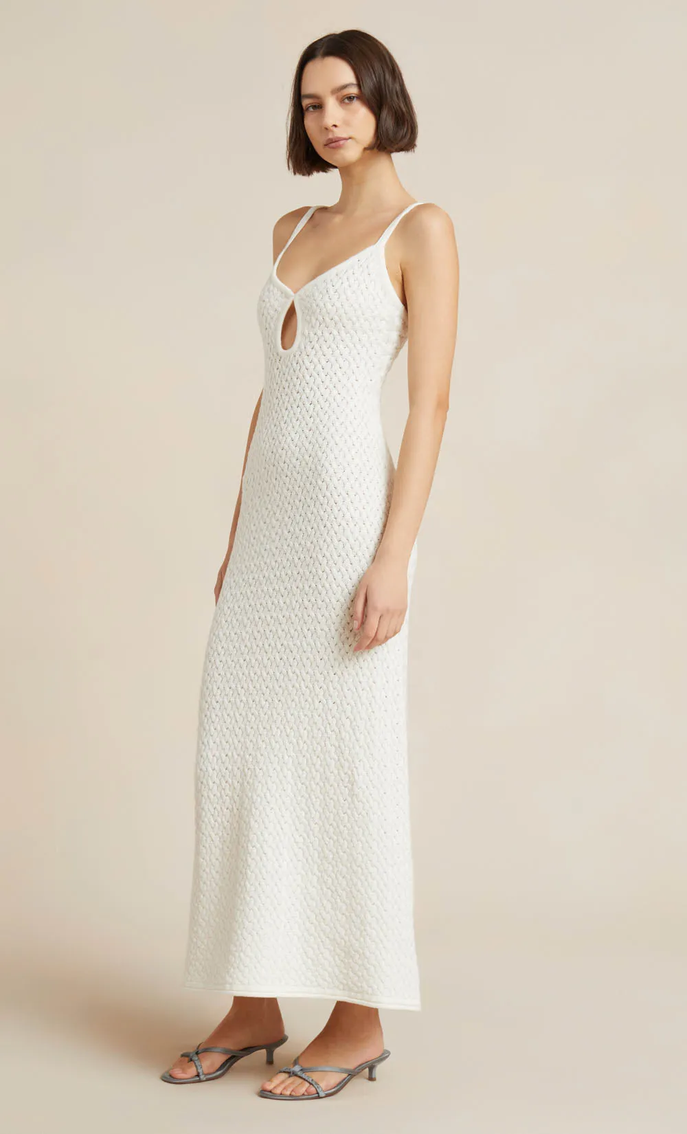 EFFIE KNIT KEY MAXI DRESS - IVORY sold by bec + bridge product image thumbnail 3