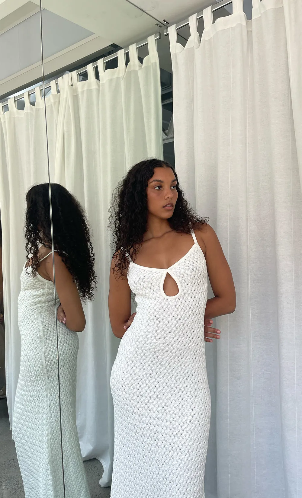 EFFIE KNIT KEY MAXI DRESS - IVORY sold by bec + bridge product image thumbnail 2