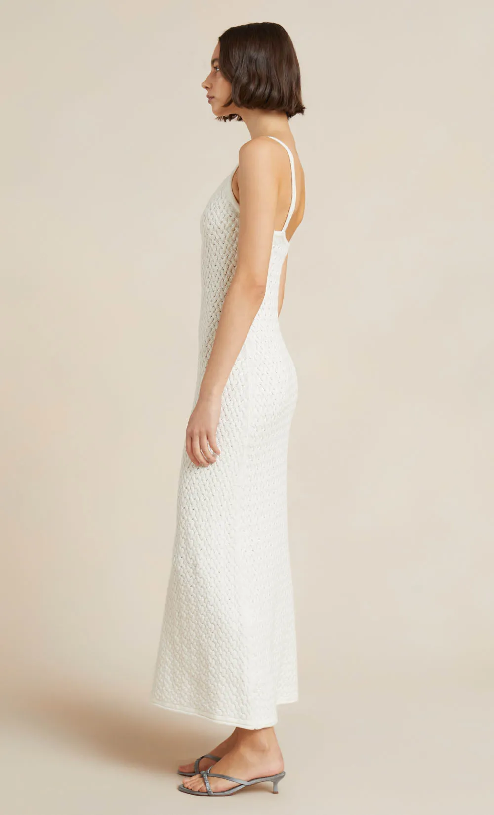 EFFIE KNIT KEY MAXI DRESS - IVORY sold by bec + bridge product image thumbnail 4