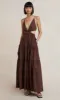 CARLA V MAXI DRESS - CHOCOLATE sold by bec + bridge