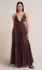 CARLA V MAXI DRESS - CHOCOLATE sold by bec + bridge