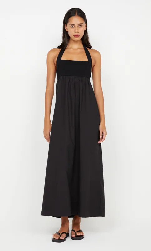 ILUKA MAXI DRESS - BLACK/BLACK sold by bec + bridge