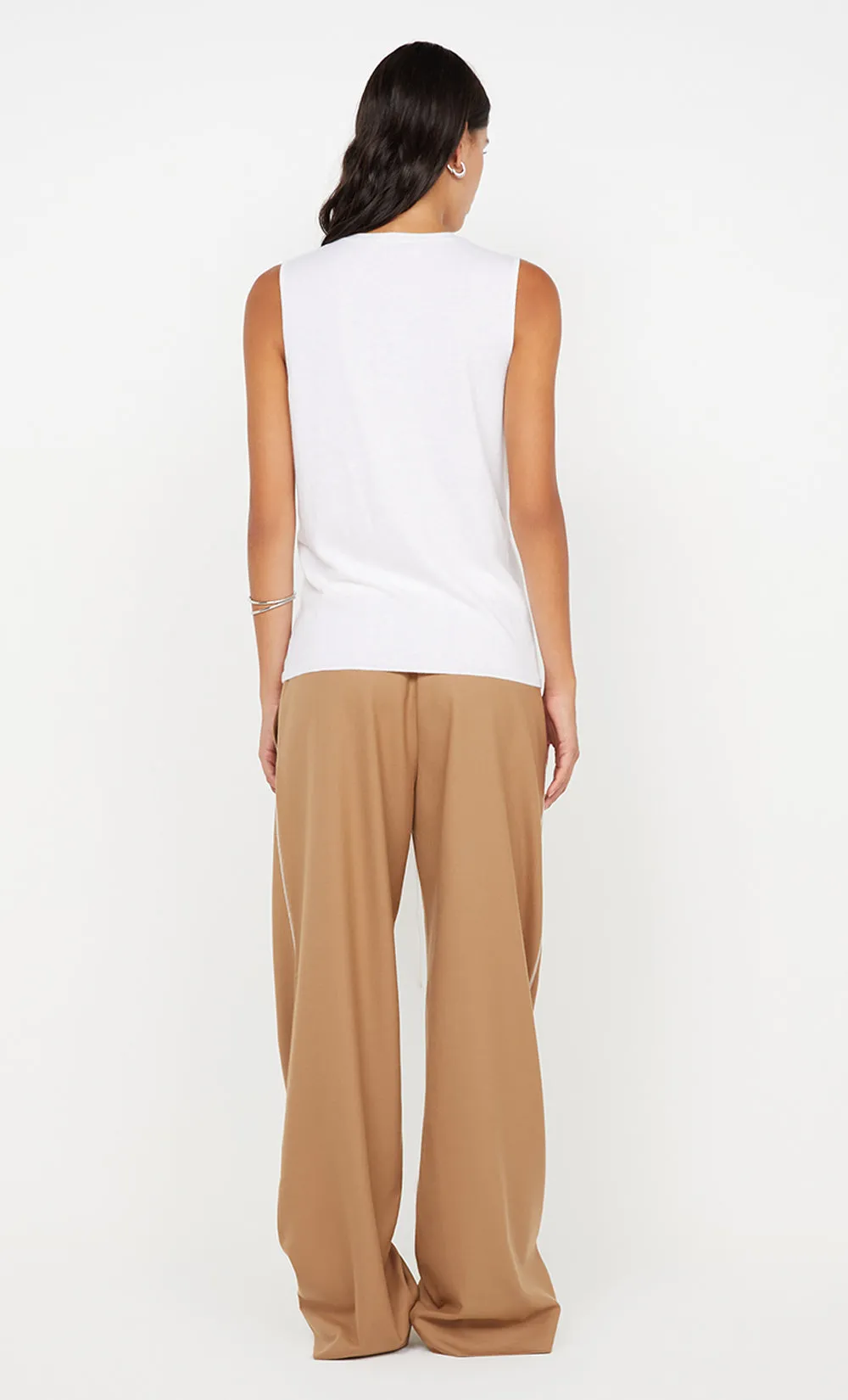 ILUKA BUTTONED VEST - WHITE sold by bec + bridge product image thumbnail 3