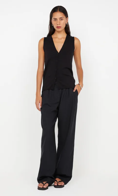 ILUKA BUTTONED VEST - BLACK sold by bec + bridge