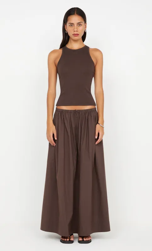 FELIX RACER TANK B+B LOGO - CHOCOLATE made by bec + bridge