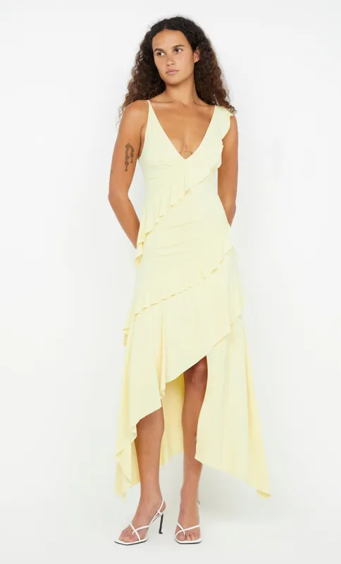 MARNIE ASYM DRESS - BUTTER sold by bec + bridge