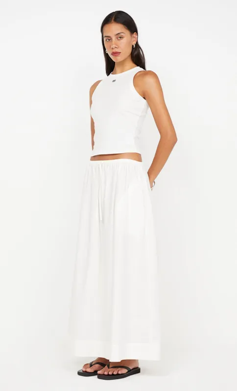 ELEANOR DRAWCORD MAXI SKIRT - IVORY sold by bec + bridge