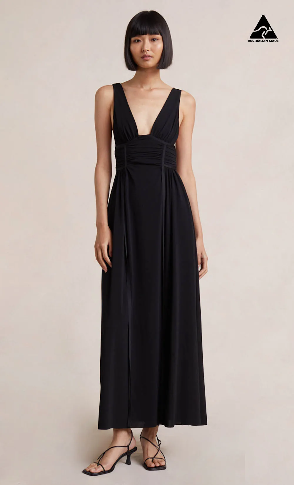 GWEN MAXI DRESS - BLACK sold by bec + bridge