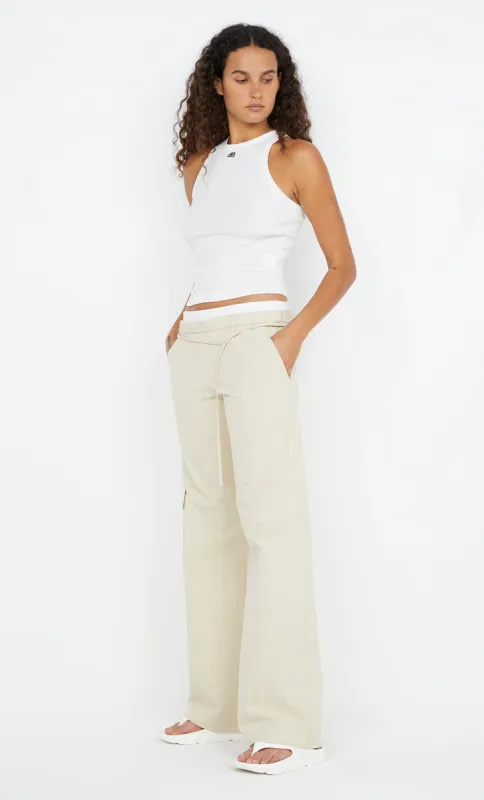 KELSI POCKET PANT - BONE/WHITE sold by bec + bridge