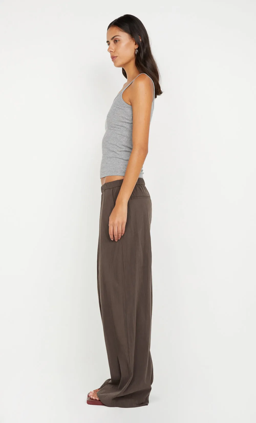 KODY RIB TANK - GREY MARLE sold by bec + bridge product image thumbnail 5
