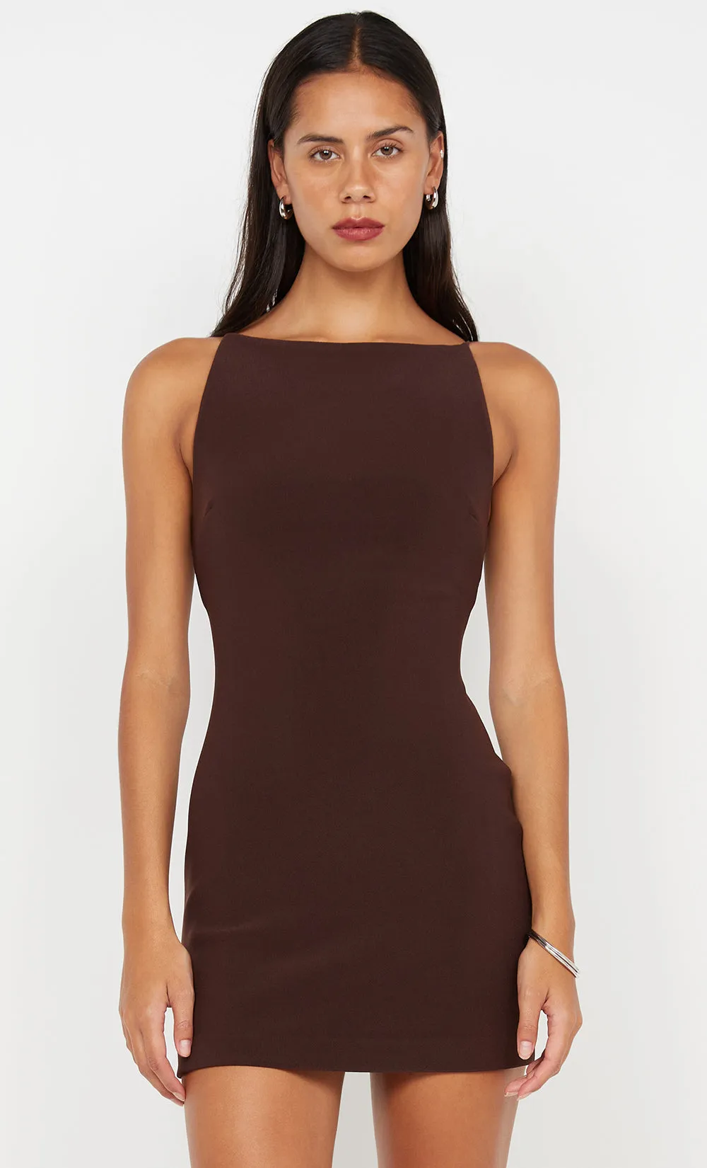 CLOVER MINI DRESS - DARK CHOCOLATE sold by bec + bridge product image thumbnail 2