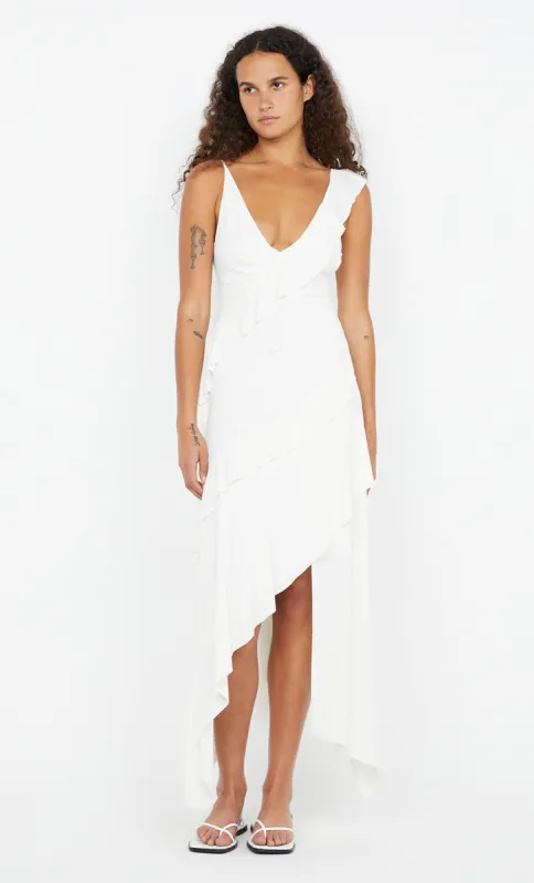 MARNIE ASYM DRESS - WHITE sold by bec + bridge