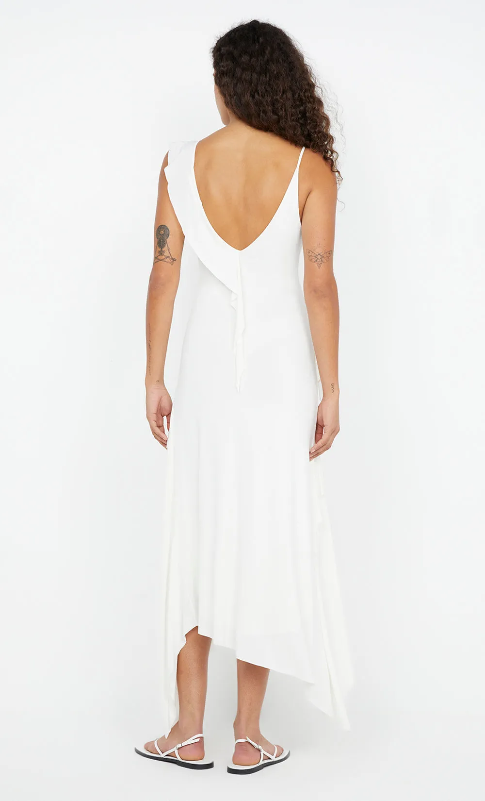 MARNIE ASYM DRESS - WHITE sold by bec + bridge product image thumbnail 3