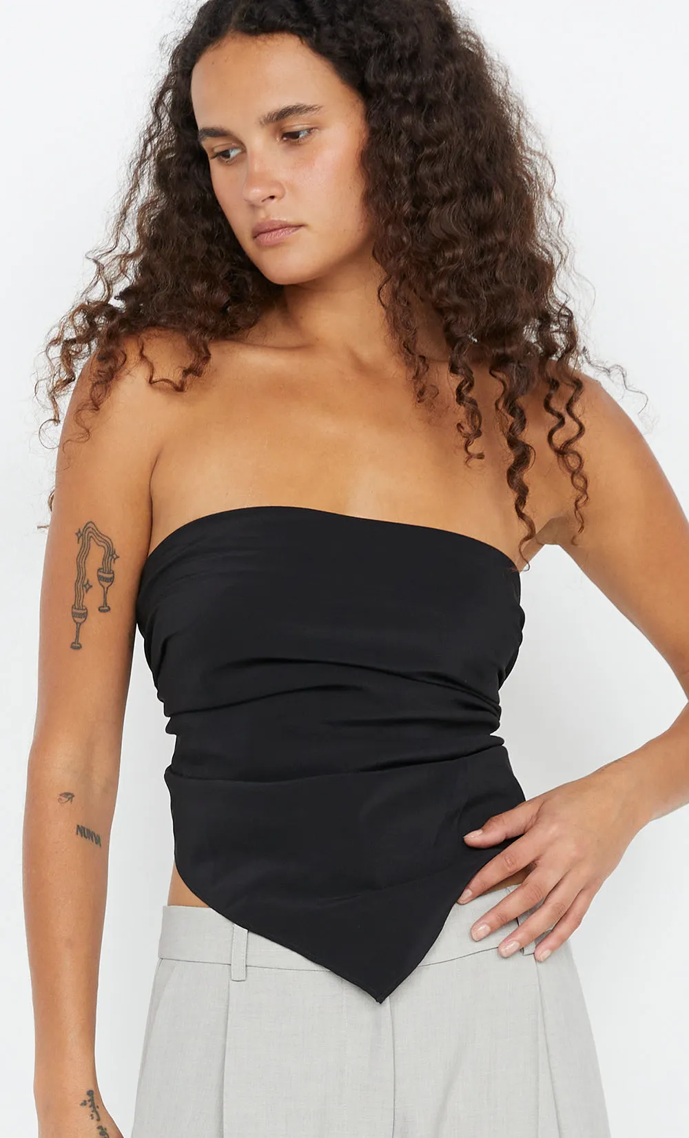 ARCHER STRAPLESS TOP - BLACK sold by bec + bridge product image thumbnail 2