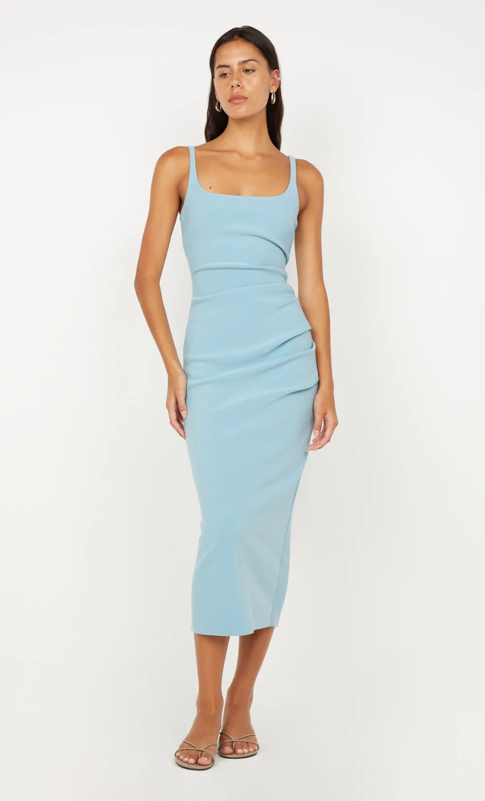 KARINA TUCK MIDI DRESS - SEA SPRAY sold by bec + bridge product image thumbnail 5