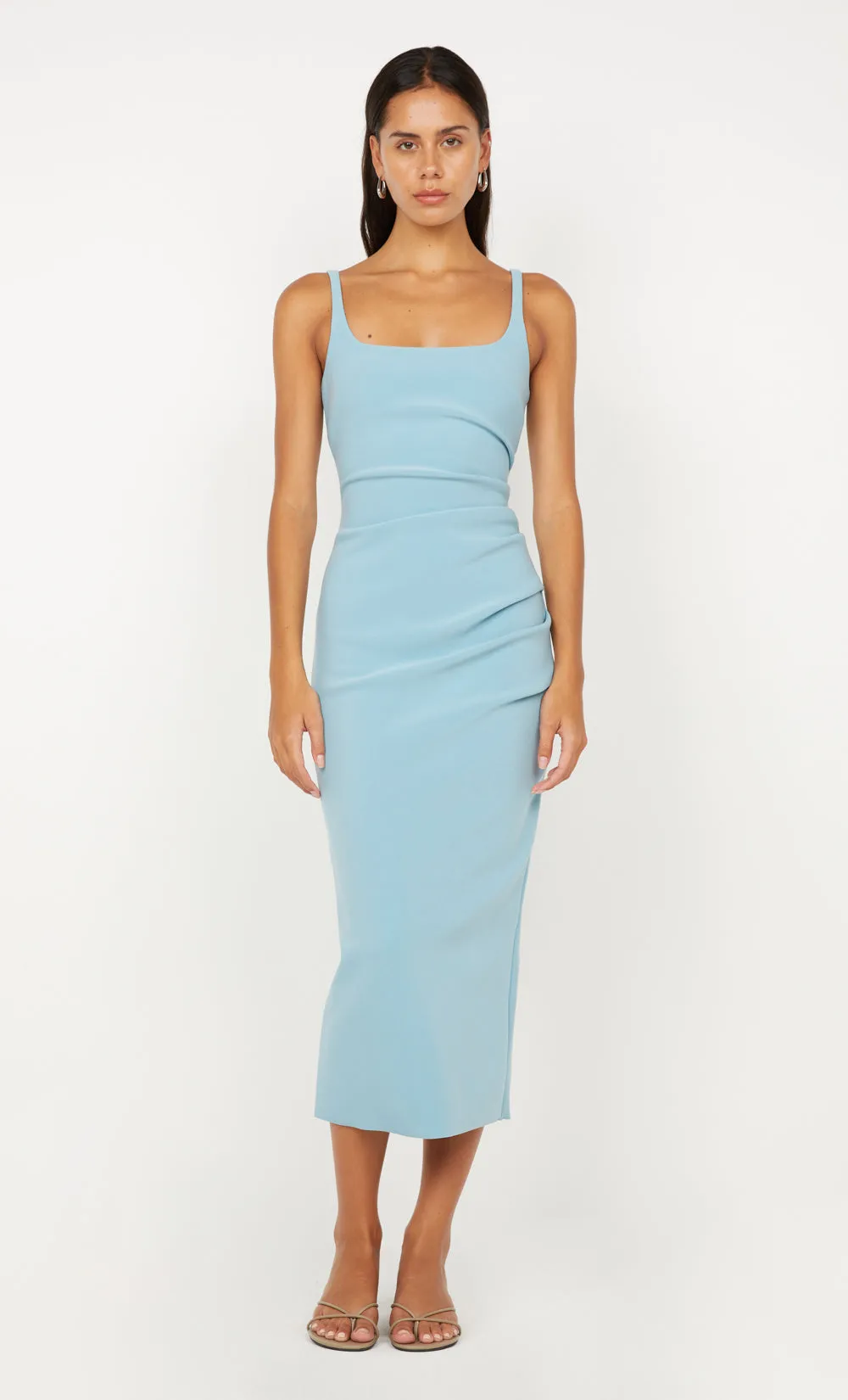 KARINA TUCK MIDI DRESS - SEA SPRAY sold by bec + bridge