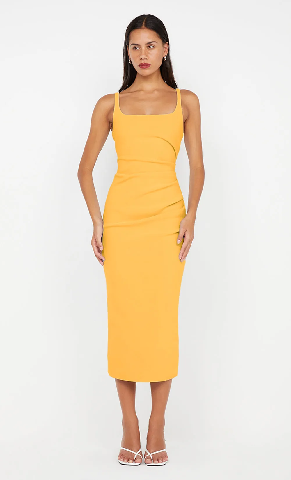 KARINA TUCK MIDI DRESS - MANGO sold by bec + bridge