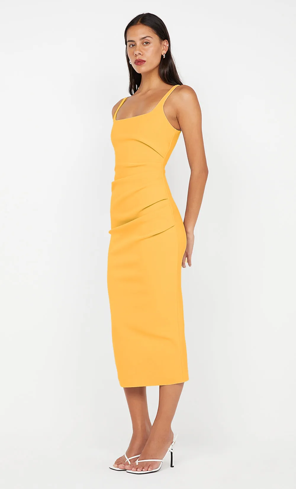 KARINA TUCK MIDI DRESS - MANGO sold by bec + bridge product image thumbnail 4