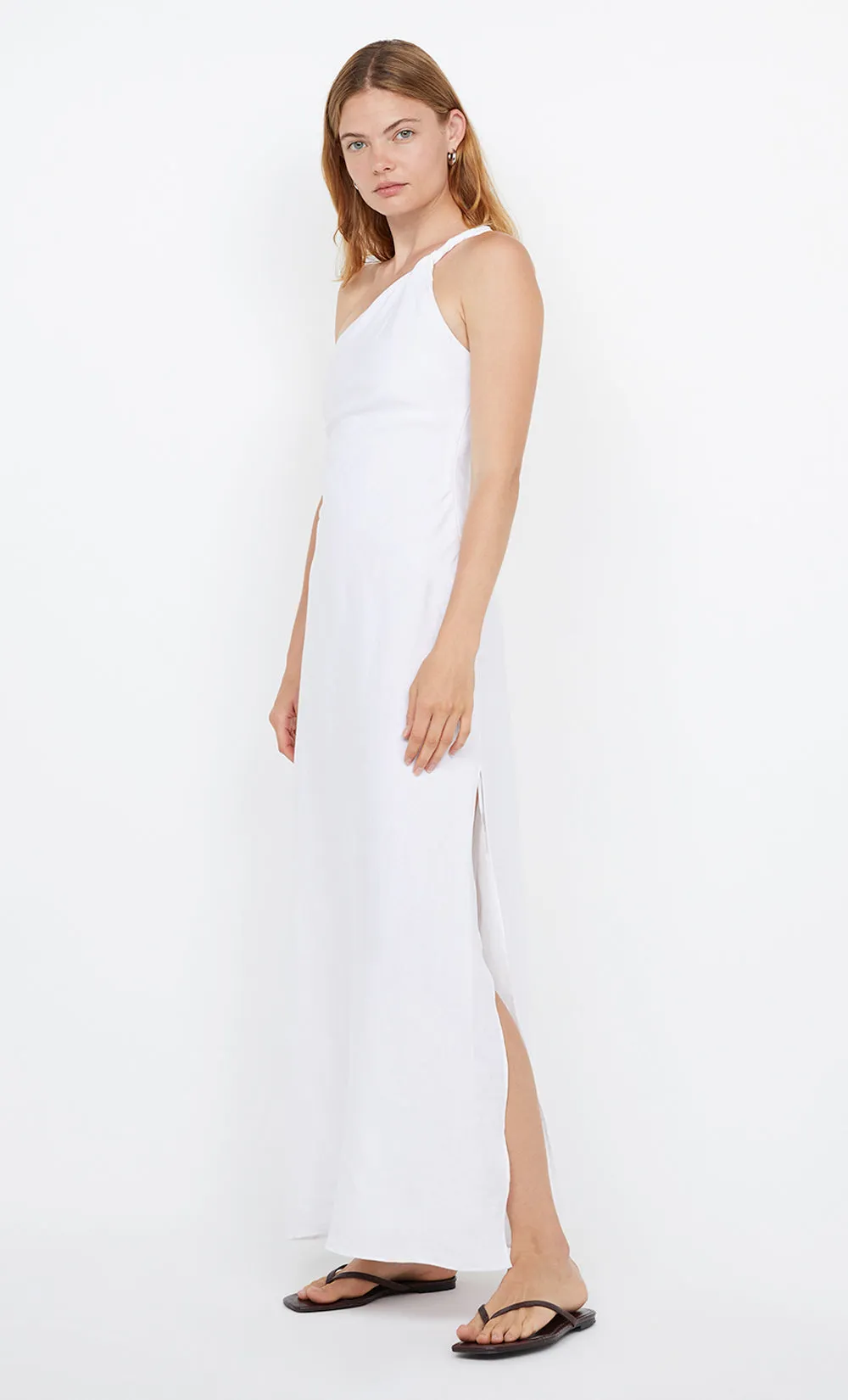 MELANIE ASYM MAXI DRESS - WHITE sold by bec + bridge product image thumbnail 3