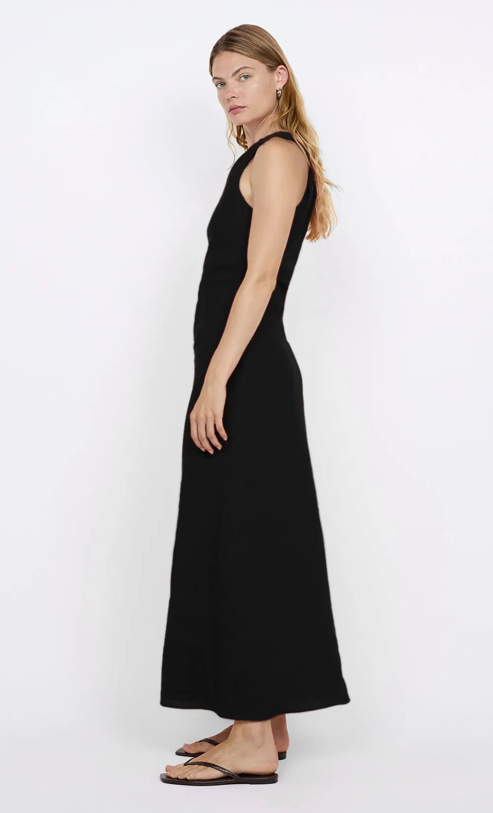 MELANIE ASYM MAXI DRESS - BLACK sold by bec + bridge product image thumbnail 4