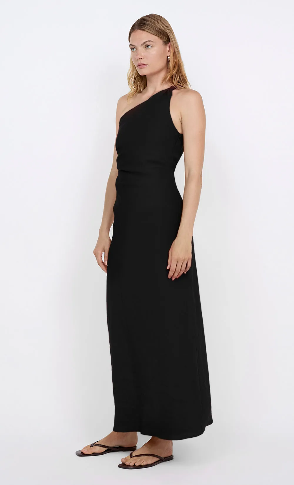 MELANIE ASYM MAXI DRESS - BLACK sold by bec + bridge product image thumbnail 3
