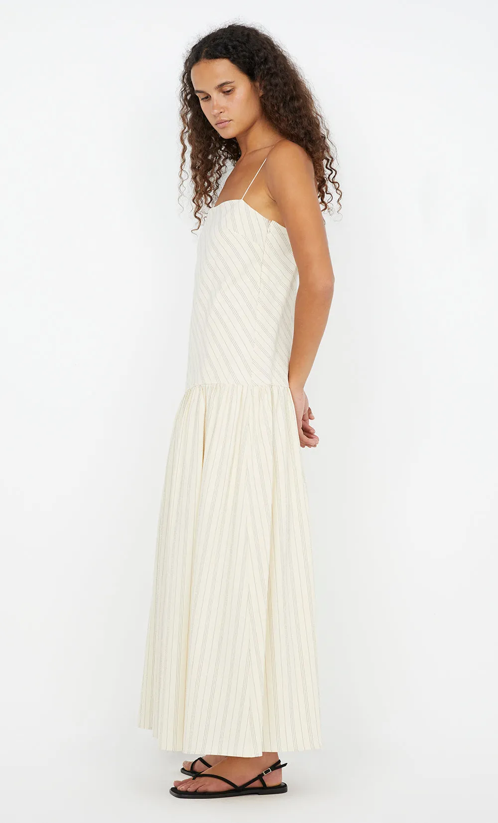 PEYSON MAXI DRESS - CREAM/BLACK STRIPE sold by bec + bridge product image thumbnail 5