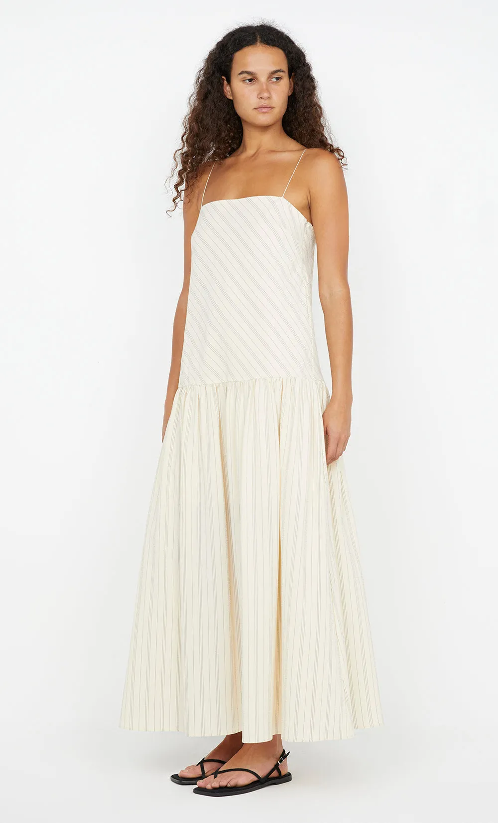 PEYSON MAXI DRESS - CREAM/BLACK STRIPE sold by bec + bridge product image thumbnail 4