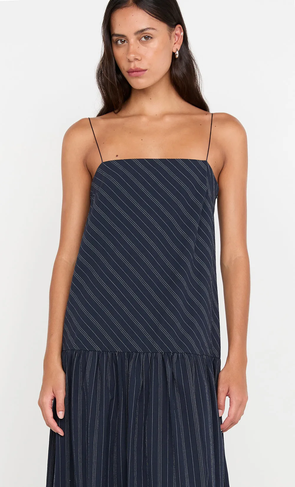 PEYSON MAXI DRESS - INK/ IVORY STRIPE sold by bec + bridge product image thumbnail 5