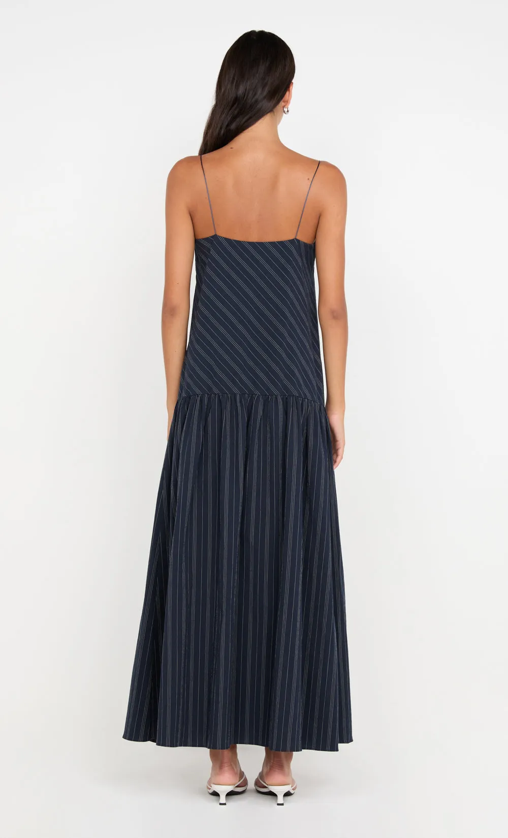 PEYSON MAXI DRESS - INK/ IVORY STRIPE sold by bec + bridge product image thumbnail 2