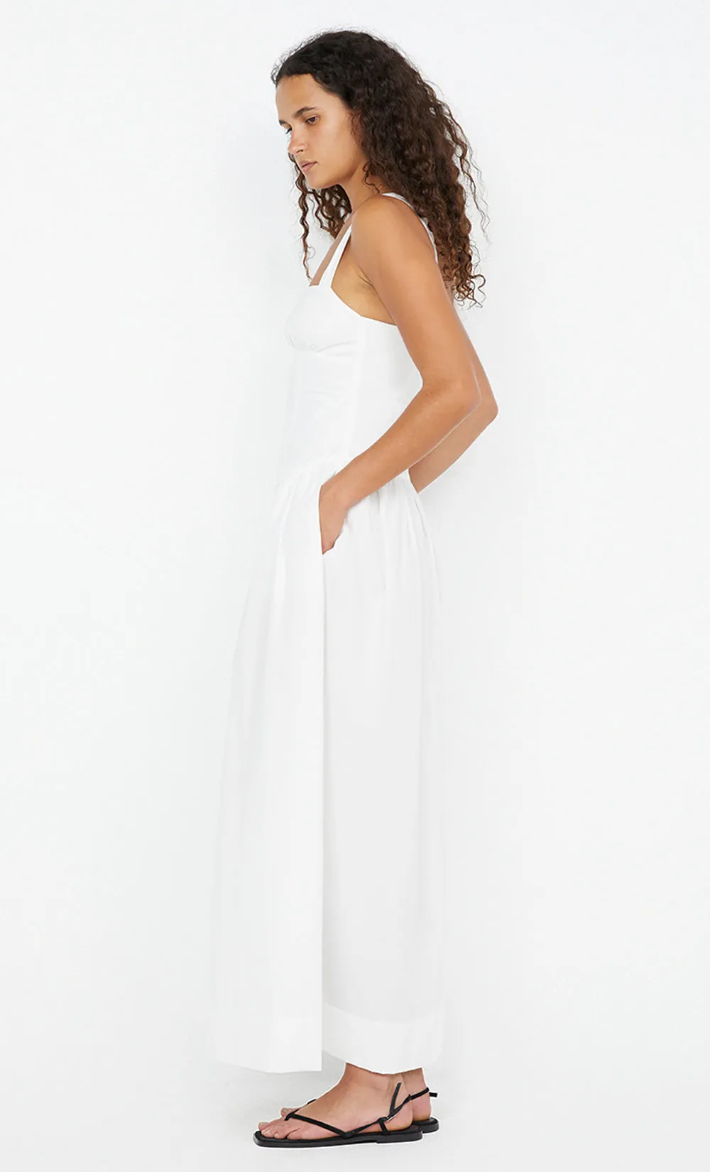 DUNE MAXI DRESS - WHITE sold by bec + bridge product image thumbnail 4