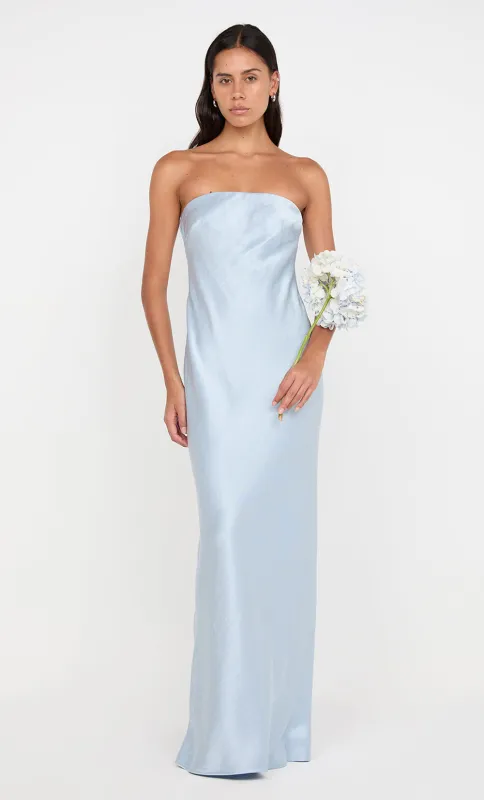 AUSTEN STRAPLESS MAXI DRESS - DUSTY BLUE sold by bec + bridge