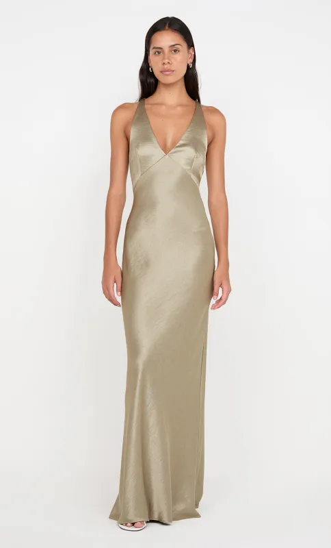THE DREAMER V NECK DRESS - SAGE sold by bec + bridge