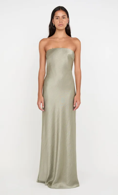 AUSTEN STRAPLESS MAXI DRESS - SAGE sold by bec + bridge