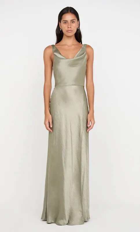AUSTEN COWL NECK MAXI DRESS - SAGE sold by bec + bridge