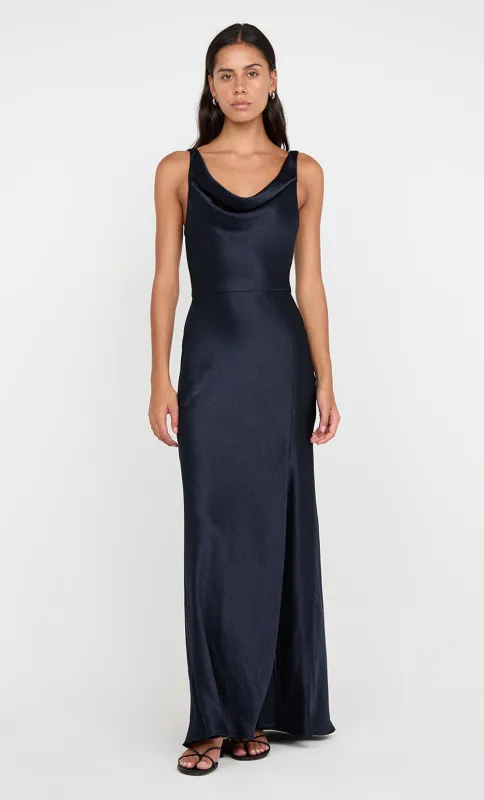 AUSTEN COWL NECK MAXI DRESS - INK sold by bec + bridge