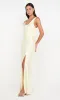AUSTEN COWL NECK MAXI DRESS - ICE YELLOW sold by bec + bridge