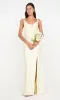AUSTEN COWL NECK MAXI DRESS - ICE YELLOW sold by bec + bridge