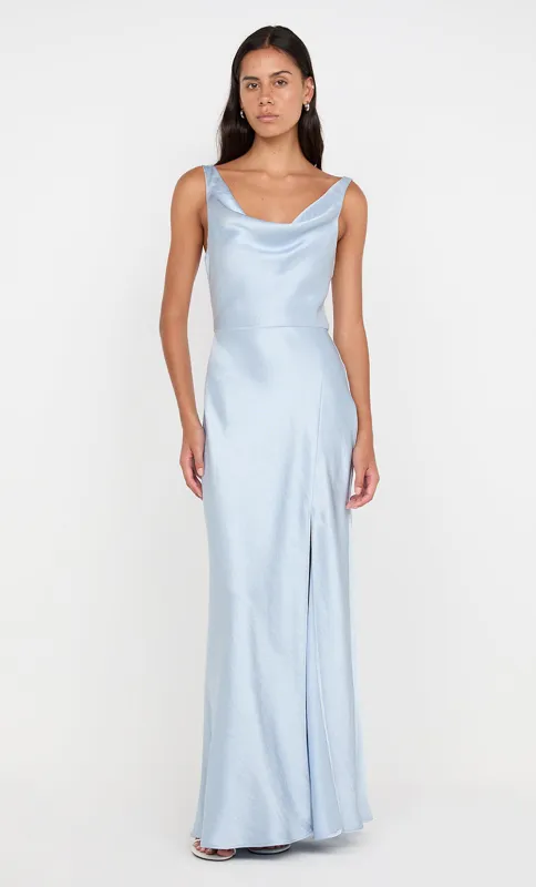 AUSTEN COWL NECK MAXI DRESS - DUSTY BLUE sold by bec + bridge