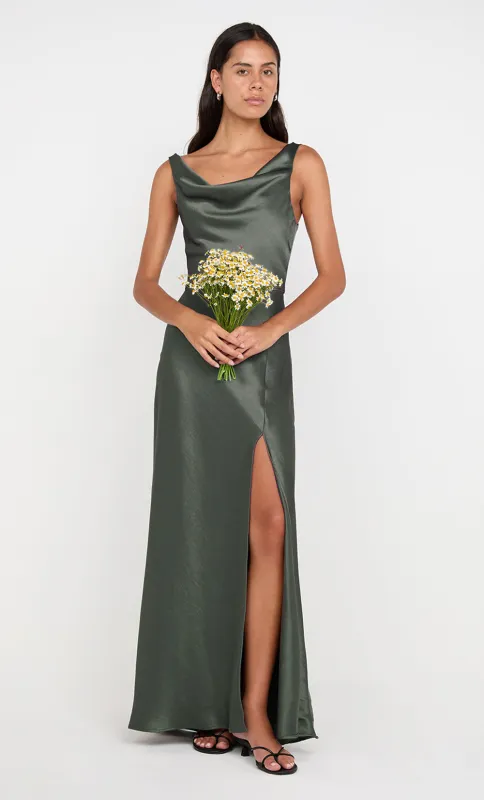 AUSTEN COWL NECK MAXI DRESS - DARK WILLOW sold by bec + bridge